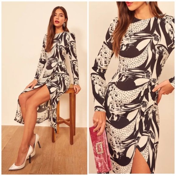 Reformation Dresses & Skirts - NEW Reformation Celeste Long Sleeve Midi Dress